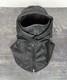 Sterkowski Leather Aviator Flight Hood Cap w Neck Collar Black Pilot Helmet 59cm