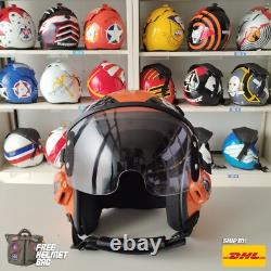 Strike Fighter Squadron Jolly Rogers Flight Hgu-55 Helmet Movie Prop Pilot V1+bg