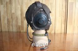 Surplus Mig-15 Pilot Winter Leather Flight Helmet, Microphone, MiG Goggles