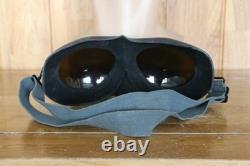 Surplus Mig-15 Pilot Winter Leather Flight Helmet, Microphone, MiG Goggles