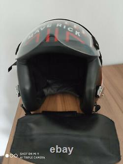 TOP GUN MAVERICK 2020 FLIGHT HELMET MOVIE PROP PILOT NAVAL AVIATOR With BACK STRAP