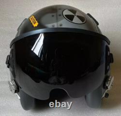 TOP GUN MAVERICK HGU-55 CUSTOMSHARKFIGHTER PILOT HELMET With Leather Edge Roll
