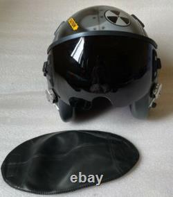 TOP GUN MAVERICK HGU-55 CUSTOMSHARKFIGHTER PILOT HELMET With Leather Edge Roll