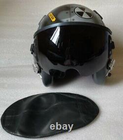 TOP GUN MAVERICK HGU-55 SHARKFIGHTER PILOT HELMET With Leather Edge Roll+pin