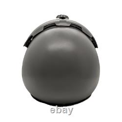 TOP GUN PLAIN GREY FLIGHT HELMET MOVIE PROP PILOT NAVAL AVIATOR USN NAVY With BAG