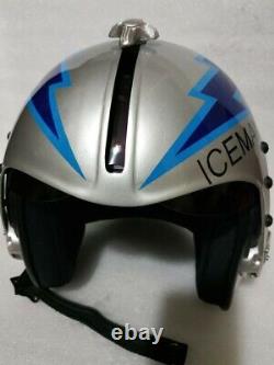 TOPGUN ICEMAN FLIGHT HELMET HGU33 Style FIGHTER PILOT HELMET NAVY PROP PreOrder