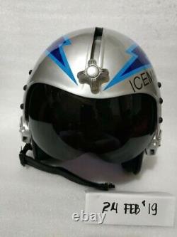 TOPGUN ICEMAN FLIGHT HELMET HGU33 Style FIGHTER PILOT HELMET NAVY PROP PreOrder