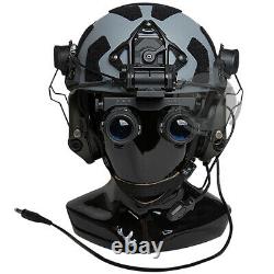 Tactical GSGM DPAM NVG Mount & HGU-56/P SPH-4 Pilot Flight Helmet Shroud Adapter