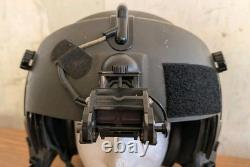 Tested Functional Gentex Hgu-56 Helicopter Pilot Flight Helmet Sz LG Full Setup