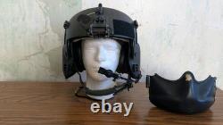 Tested Functional Gentex Hgu-56 Helicopter Pilot Flight Helmet Sz LG Full Setup