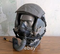 Tested Functional Hgu-55ce Pilot Flight Helmet with Mbu-20ce Early 1st Gen Sz LG