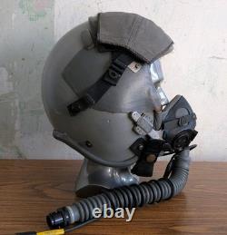 Tested Functional Hgu-55ce Pilot Flight Helmet with Mbu-20ce Early 1st Gen Sz LG