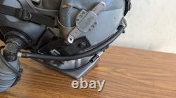 Tested Functional Hgu-55ce Pilot Flight Helmet with Mbu-20ce Early 1st Gen Sz LG