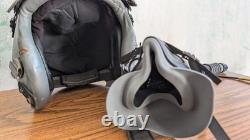 Tested Functional Hgu-55ce Pilot Flight Helmet with Mbu-20ce Early 1st Gen Sz LG