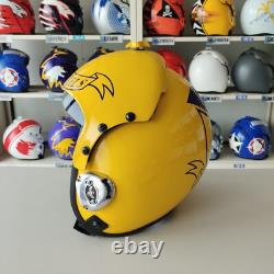 The Blue Angels Hgu-33 Flight Helmet Movie Prop Pilot Aviator Usn Chrome +hl Bag