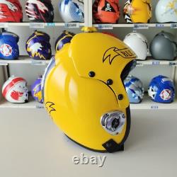 The Blue Angels Hgu-33 Flight Helmet Movie Prop Pilot Aviator Usn Chrome +hl Bag