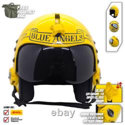 The Blue Angels Hgu-33 Flight Helmet Movie Prop Pilot Naval Aviator Usn + Bag