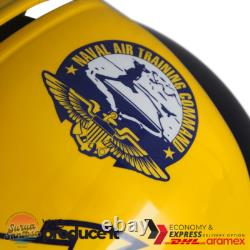 The Blue Angels V3 Blue Hgu-33 Flight Helmet + Mask Movie Prop Pilot Aviator Usn