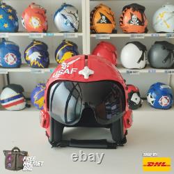 Thunderbirds Squadron Flight Hgu-33 Helmet Prop Pilot Usaf Us Air Force V2 +bag