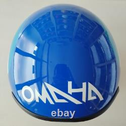 Top Gun Blue Omaha Hgu-55 Flight Helmet Movie Prop Pilot Naval Aviator Usn + Pin