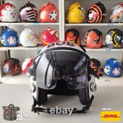 Top Gun Bob Hgu-33 Flight Helmet Movie Prop Pilot Aviator Usn Navy + Hl Bag