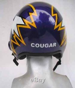 Top Gun Cougar Flight Helmet Movie Prop Pilot Naval Aviator Usn Navy