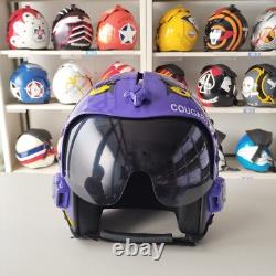 Top Gun Cougar Hgu-33 Flight Helmet Movie Prop Pilot Aviator Usn Navy + T-shirt