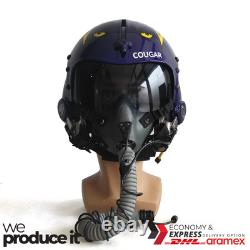 Top Gun Cougar Hgu-33 Flight Helmet Movie Prop Pilot Usn+ Mbu-12/p Mask Replica