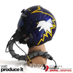 Top Gun Cougar Hgu-33 Flight Helmet Movie Prop Pilot Usn+ Mbu-12/p Mask Replica
