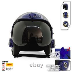 Top Gun Cougar Hgu-33 Flight Helmet Movie Prop Pilot Usn+ Mbu-12/p Mask Replica