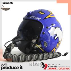 Top Gun Cougar V2 HGU-33 Flight Helmet Movi Prop Pilot Aviator USN+ MBU Mask Rep
