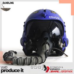 Top Gun Cougar V2 HGU-33 Flight Helmet Movi Prop Pilot Aviator USN+ MBU Mask Rep