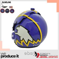 Top Gun Cougar V2 Hgu-33 Flight Helmet Movie Prop Pilot Aviator Usn Navy + Patch