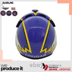 Top Gun Cougar V2 Hgu-33 Flight Helmet Movie Prop Pilot Aviator Usn Navy + Patch