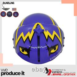 Top Gun Cougar V2 Hgu-33 Flight Helmet Movie Prop Pilot Aviator Usn Navy + Patch
