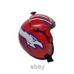 Top Gun Goose Blue Hgu-33 Flight Helmet Movie Prop Pilot Aviator Usn Navy+bag