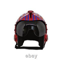 Top Gun Goose Blue Hgu-33 Flight Helmet Movie Prop Pilot Aviator Usn Navy+bag