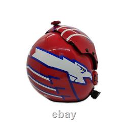 Top Gun Goose Blue Hgu-33 Flight Helmet Movie Prop Pilot Aviator Usn Navy+shirt