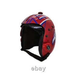 Top Gun Goose Blue Hgu-33 Flight Helmet Movie Prop Pilot Naval Aviator Usn + Pin