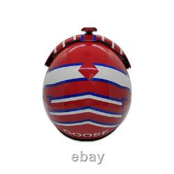 Top Gun Goose Blue Hgu-33 Flight Helmet Movie Prop Pilot Naval Aviator Usn + Pin