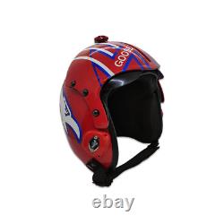 Top Gun Goose Blue Hgu-33 Flight Helmet Movie Prop Pilot Naval Aviator Usn + Pin