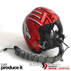 Top Gun Goose Hgu-33 Flight Helmet Movie Prop Pilot Usn+ Mbu-12/p Mask Replica