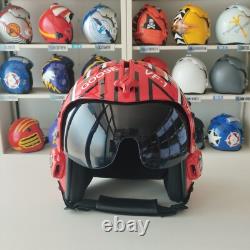 Top Gun Goose+iceman Hgu-33 Flight Helmet Movie Prop Pilot Aviator Usn Navy+bag
