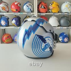 Top Gun Goose+iceman Hgu-33 Flight Helmet Movie Prop Pilot Aviator Usn Navy+bag