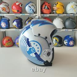 Top Gun Goose+iceman Hgu-33 Flight Helmet Movie Prop Pilot Aviator Usn Navy+bag