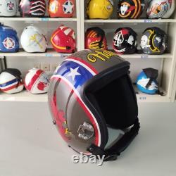Top Gun Halo Hgu-55 Flight Helmet Movie Prop Pilot Aviator Usn Navy + Hl Bag