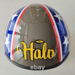 Top Gun Halo Hgu-55 Flight Helmet Movie Prop Pilot Aviator Usn Navy + Hl Bag
