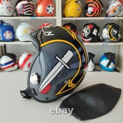 Top Gun Hangman Hgu-55 Flight Helmet Movie Prop Pilot Aviator Usn Navy + Hl Bag