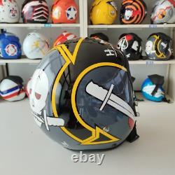Top Gun Hangman Hgu-55 Flight Helmet Movie Prop Pilot Aviator Usn Navy + Hl Bag