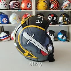 Top Gun Hangman Hgu-55 Flight Helmet Movie Prop Pilot Aviator Usn Navy + Hl Bag